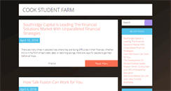 Desktop Screenshot of cookstudentfarm.org