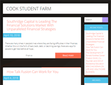 Tablet Screenshot of cookstudentfarm.org